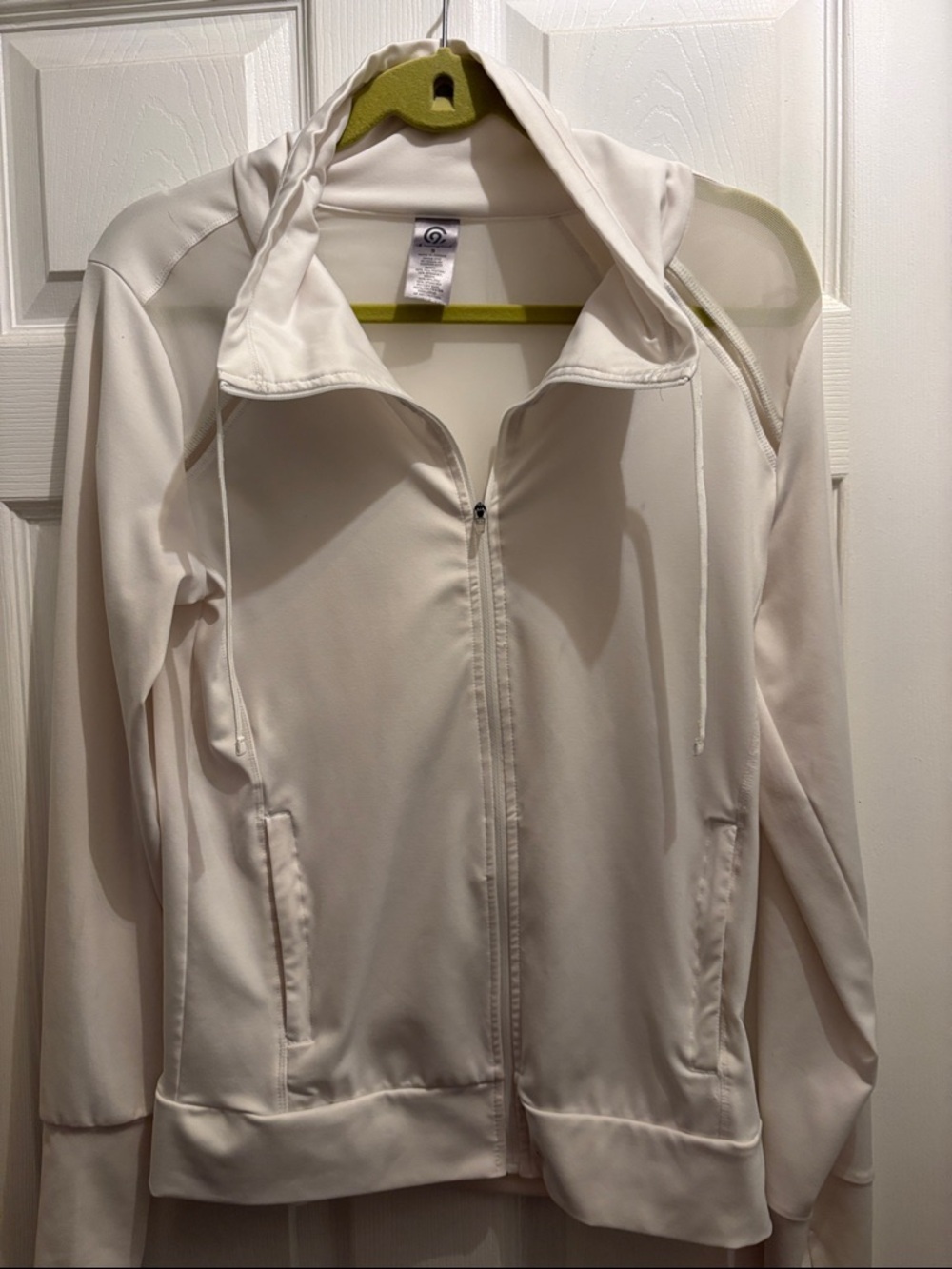 Champion Cream Full-Zip Hooded Utility Jacket - Women